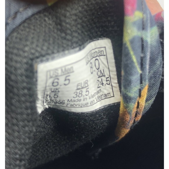 Vans Tropical Floral Black Bloom Canvas Sneakers Shoes Women's 8/Men's 6.5 - Picture 5 of 11